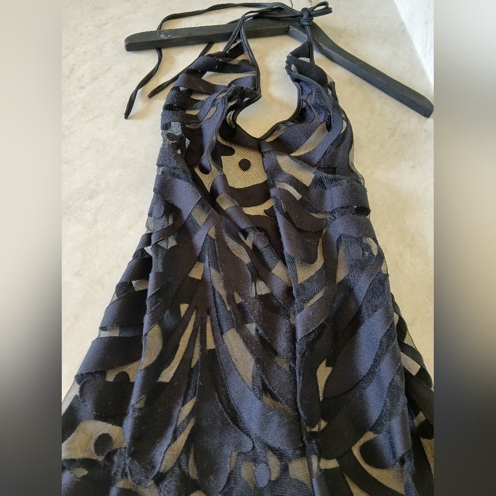 In The Style Black Sheer Lingerie/Jumpsuit Size Medium - Picture 2 of 8